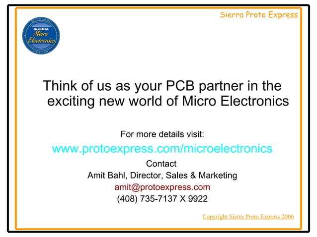 The Art and Science of Microelectronic Circuit Design - Micro Electronics Design