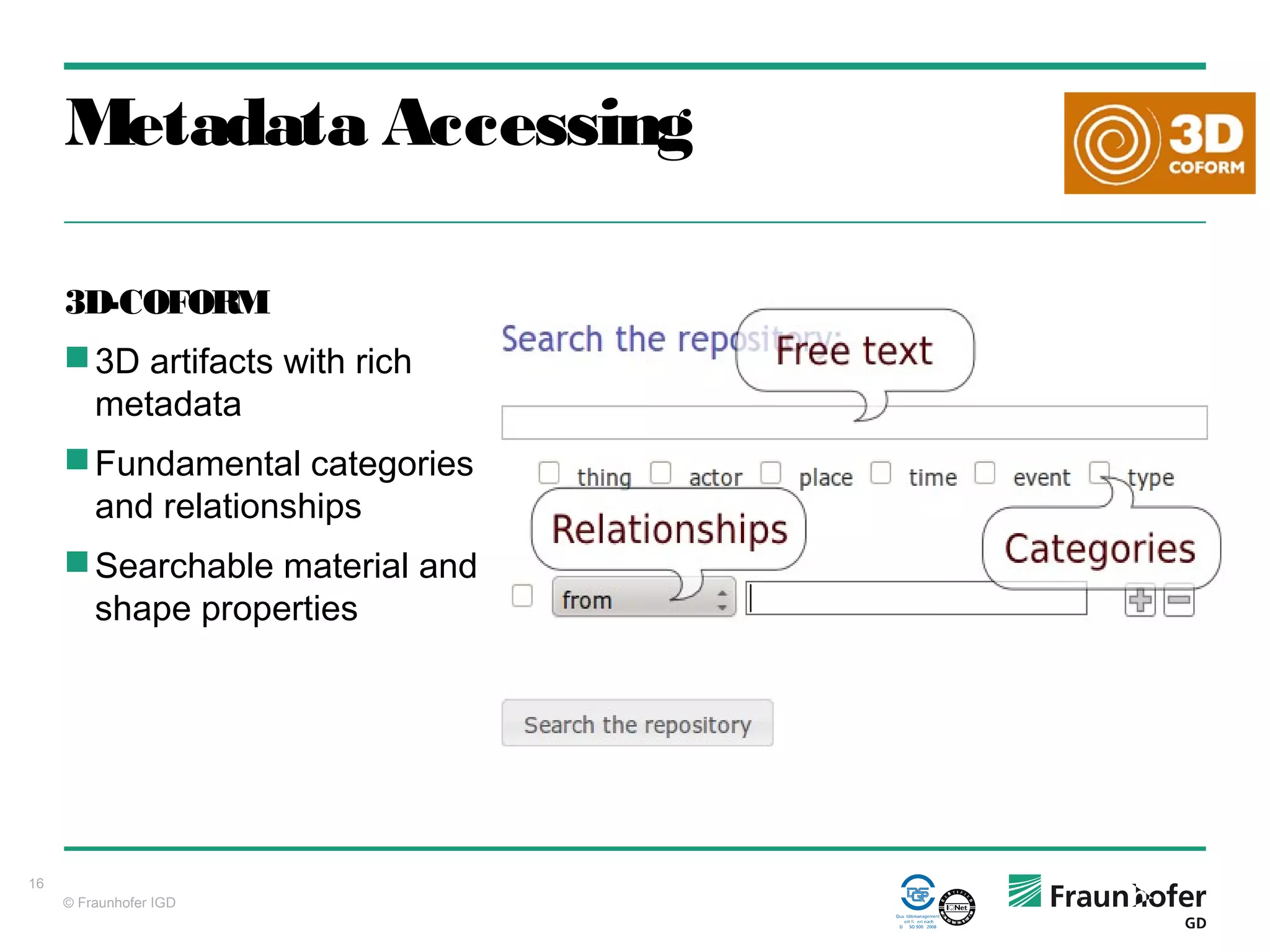Enriching 3D Collections