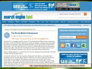 http://searchengineland.com/the-social-media-underground-22030 