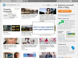 Here’s a super-important home page (PageRank 9) 