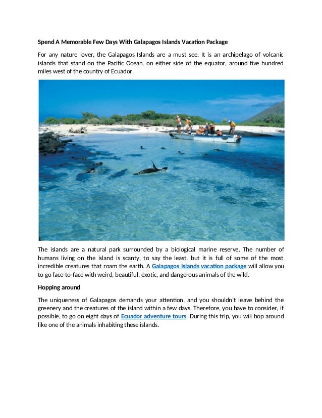 On Vacation For Few Days >> Spend A Memorable Few Days With Galapagos Islands Vacation Package On Vacation For Few Days >> Spend A Memorable Few Days With Galapagos Islands Vacation Package