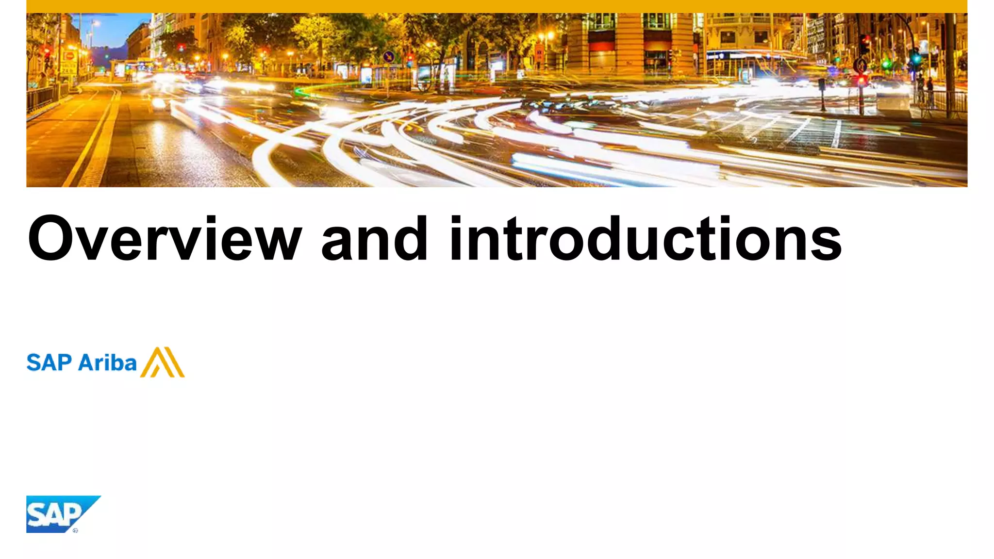 Overview and introductions
 