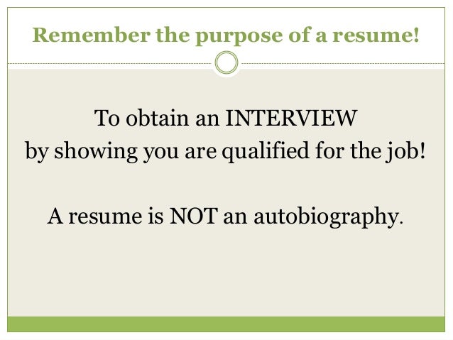 what is the purpose of a resume under fontanacountryinn com what is the purpose of a resume