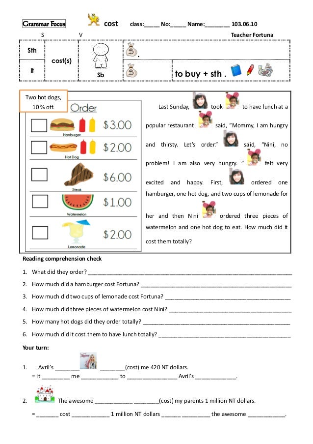 Spend cost take cost