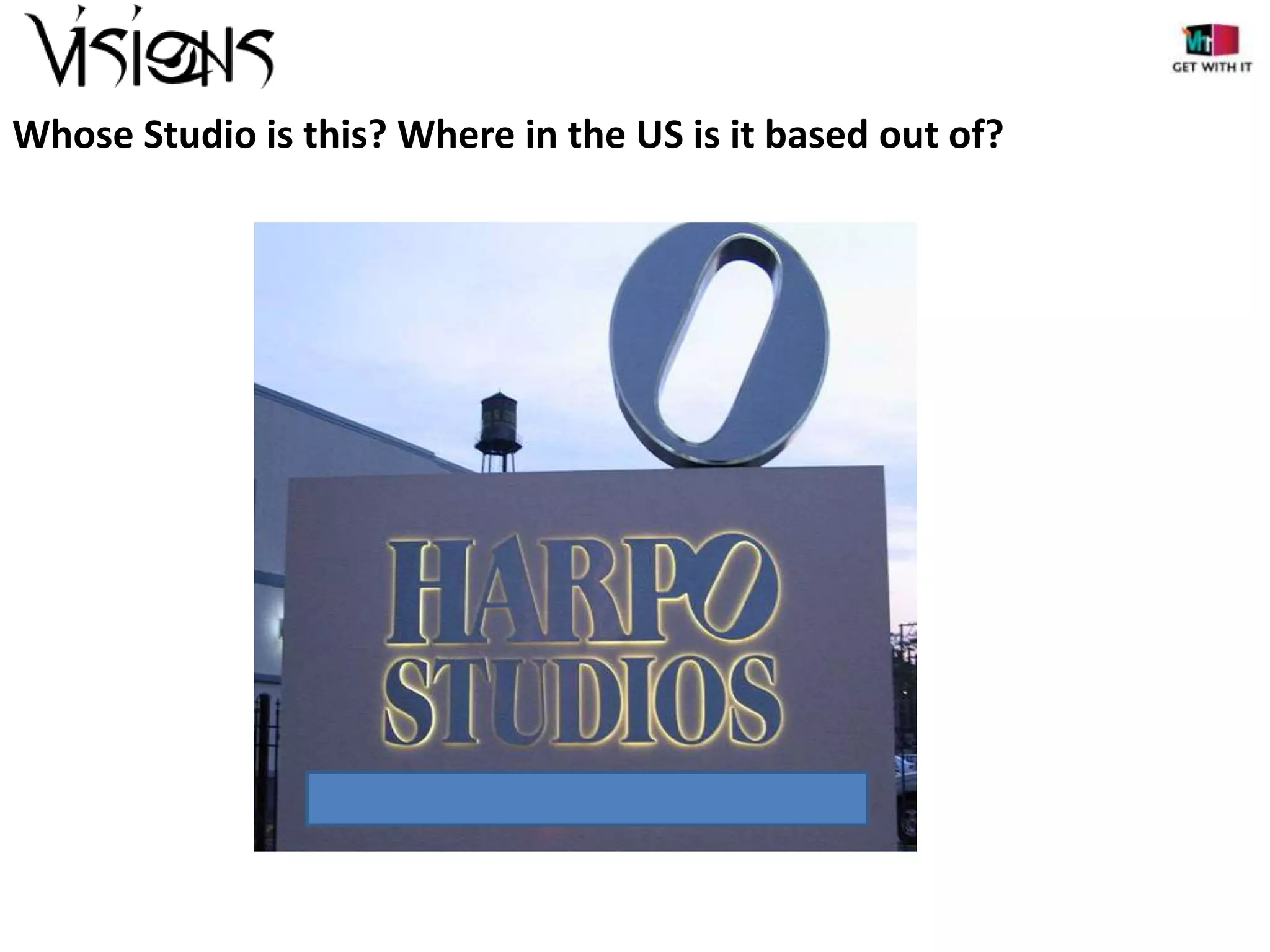Whose Studio is this? Where in the US is it based out of?

 