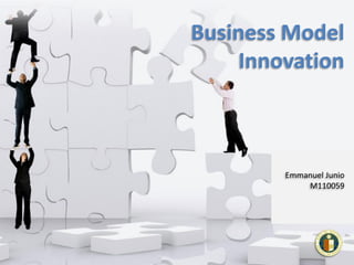 Business Model
Innovation

Emmanuel Junio
M110059

 