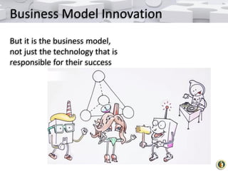 Business Model Innovation
But it is the business model,
not just the technology that is
responsible for their success

 