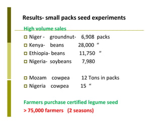 Delivery systems designed to meet the needs of women and the poor