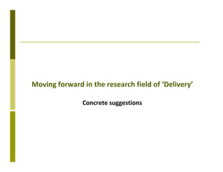 Delivery systems designed to meet the needs of women and the poor