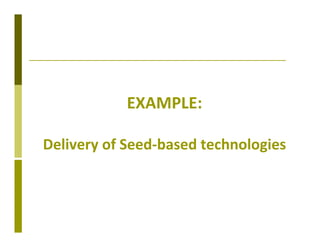 Delivery systems designed to meet the needs of women and the poor