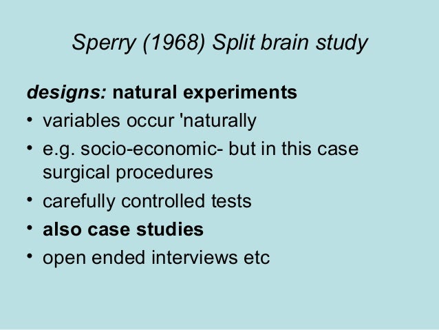 an analysis of the split brain Three split brain subjects with normal peripheral hearing were tested on rossi gf, rosadini g: experimental analysis of cerebral dominance in man , in. an analysis of the split brain Three split brain subjects with normal peripheral hearing were tested on rossi gf, rosadini g: experimental analysis of cerebral dominance in man , in.
