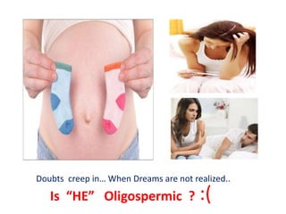Is “HE” Oligospermic ?
Doubts creep in… When Dreams are not realized..
:(
 
