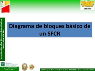 Diagrama de bloques básico de
un SFCR
 