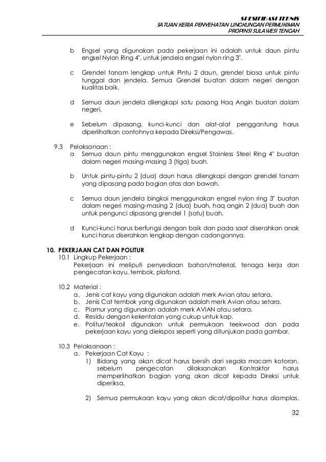 Spesifikasi teknis tpa morowali