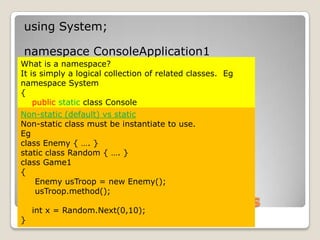 What is a variable?Variable:  imagine like a box to store one thing (data)Eg: int age;         age = 5;5int - Size of variable must be big enough to store Integerage - Name of variableageage = 5 – Put a data 5 into the variable