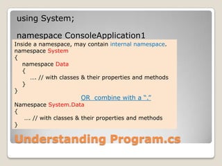 Value Type Vs Reference TypeVariables:  two typesValue type (simple type like what you just saw)Only need to store one thing (5, 3.5, true/false, ‘C’ and “string”)Reference type (complex type for objects)Need to store more than one thing (age + height + run() + … )