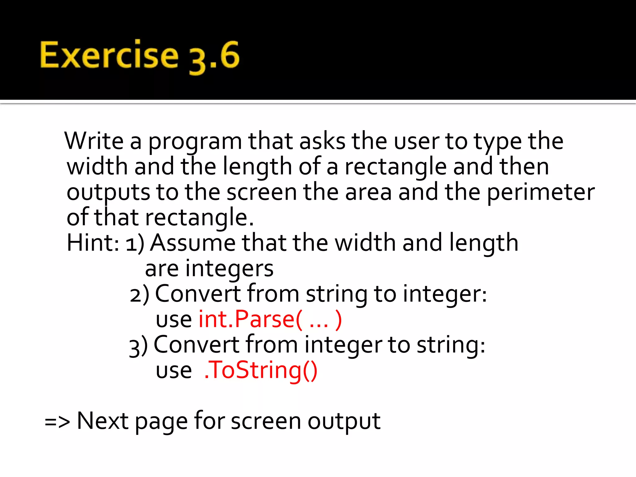 Guided Handson: Exercise 3.5Output: