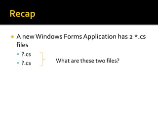 Next LessonMore controls and problem solving exercises 