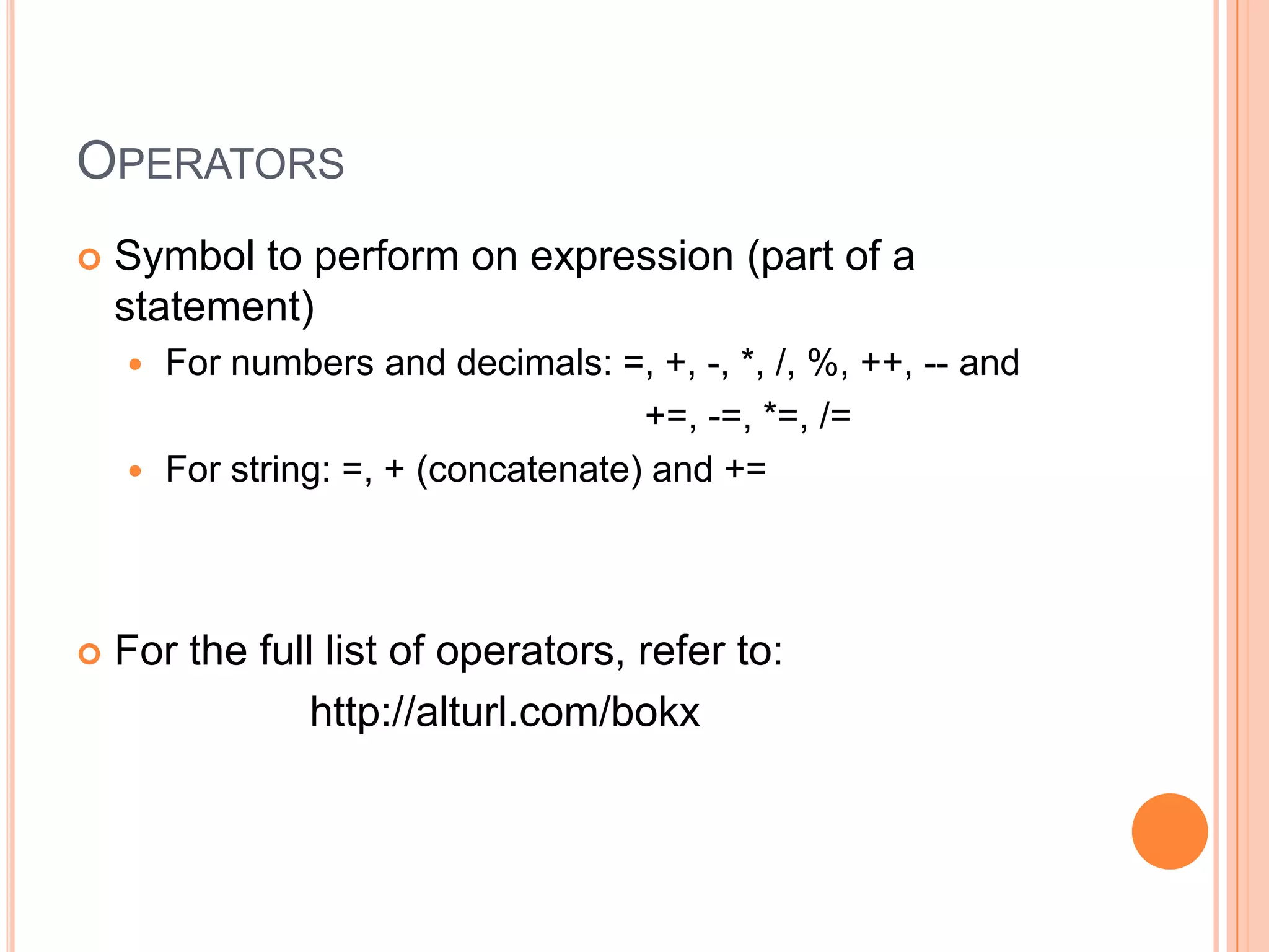 Scope of variablestring mrPuah = “I am here!”;   // Declared on                                                     // outer { .. }   button1_click( .. )    {mrPuah = “ABC”;             // OK    }    button2_click(.. )    {mrPuah = “DEF”;              // OK    }