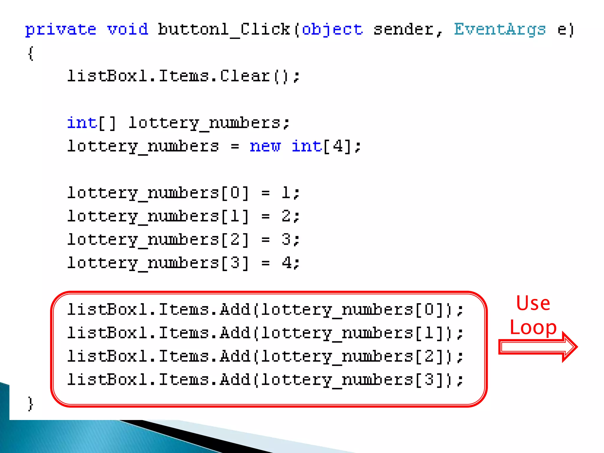 Use Loop