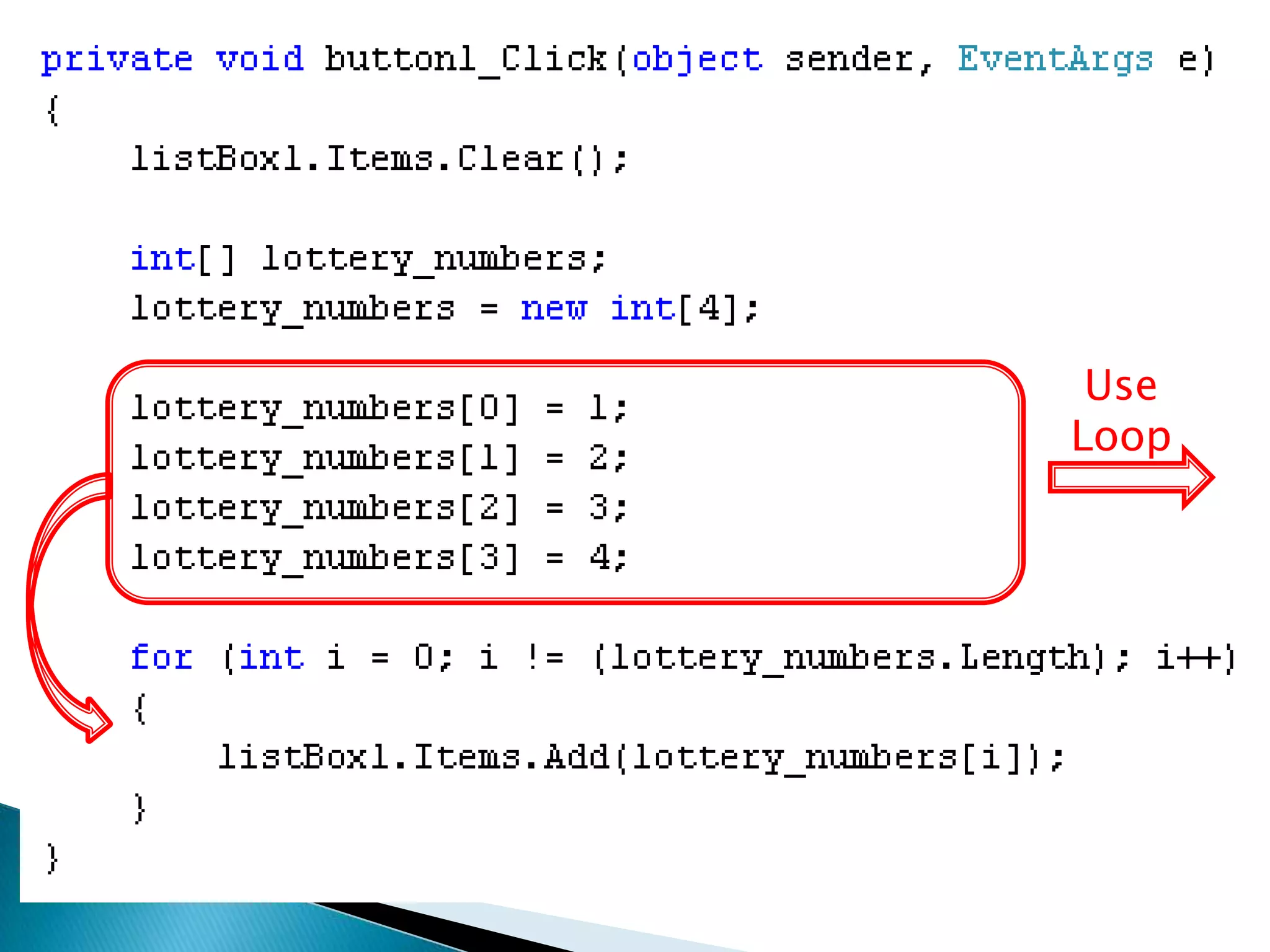 Use Loop