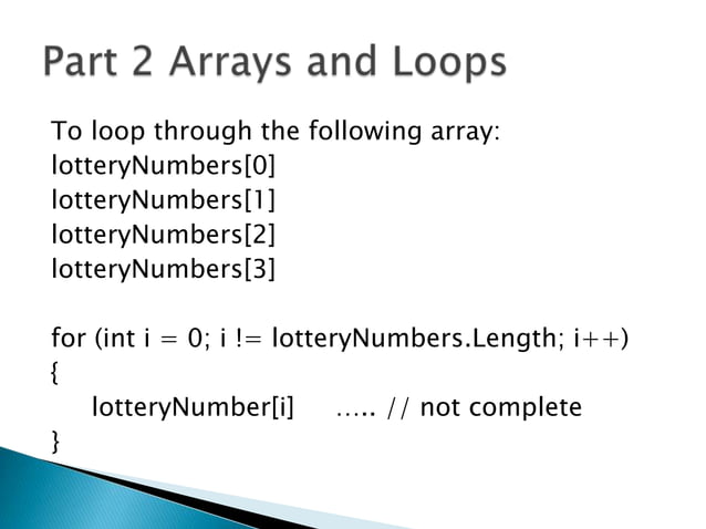 C# Arrays