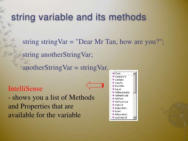 C# Strings