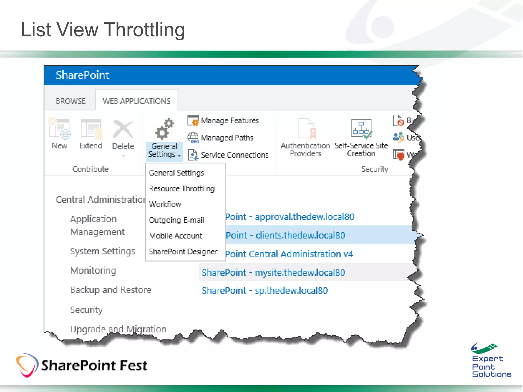 List View Throttling
 