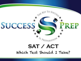 SAT / ACT 
Which Test Should I Take? 
 