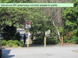 Vancouver BC greenways connect people to parks
 