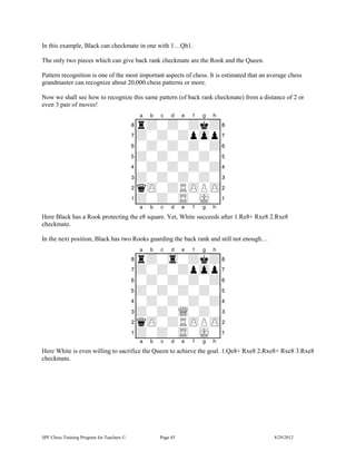 Chess ChessTraining Guide for Parents and Teachers | PDF