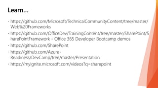 SPFx working with SharePoint data | PPTX