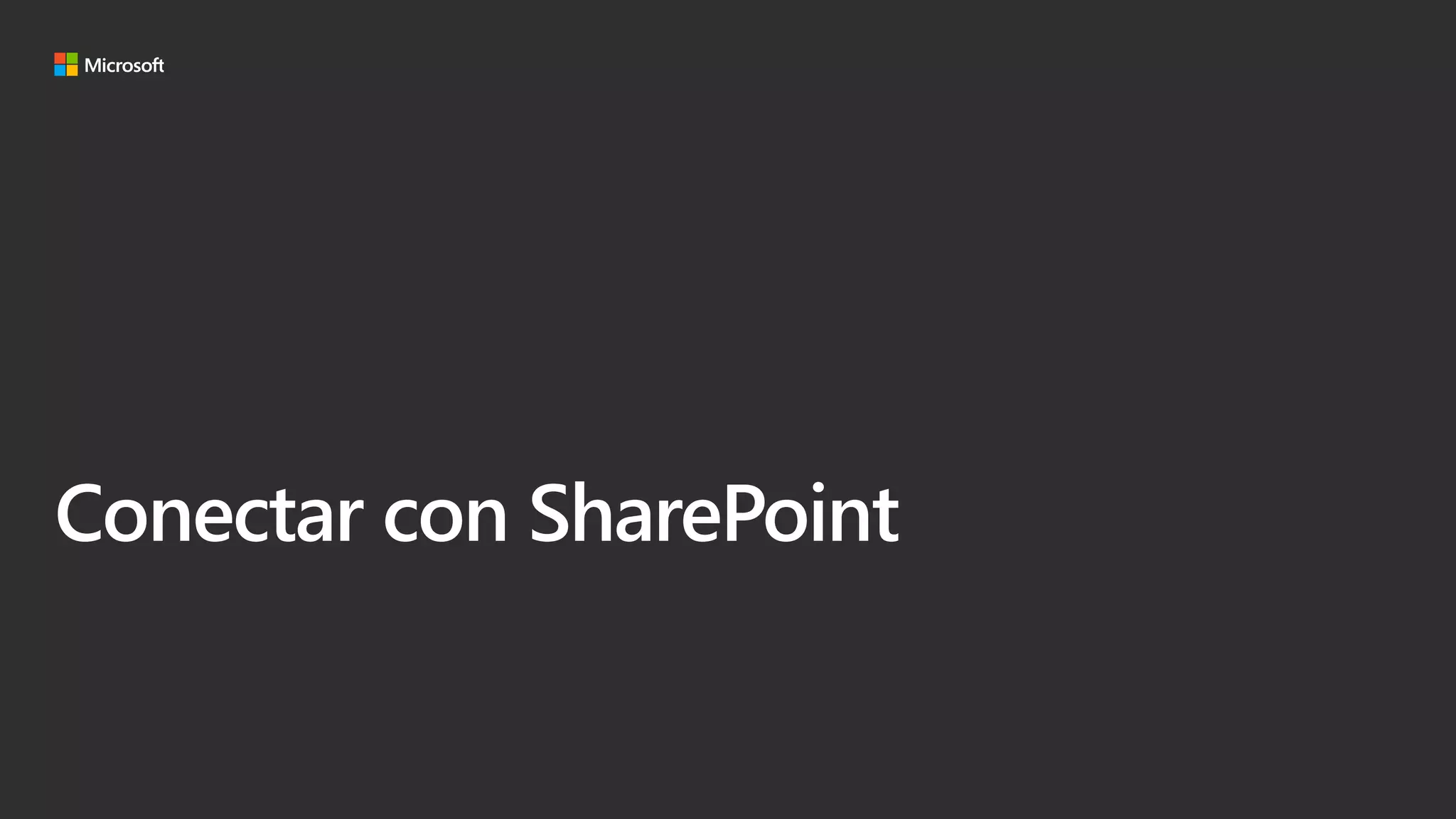 Conectar con SharePoint
 