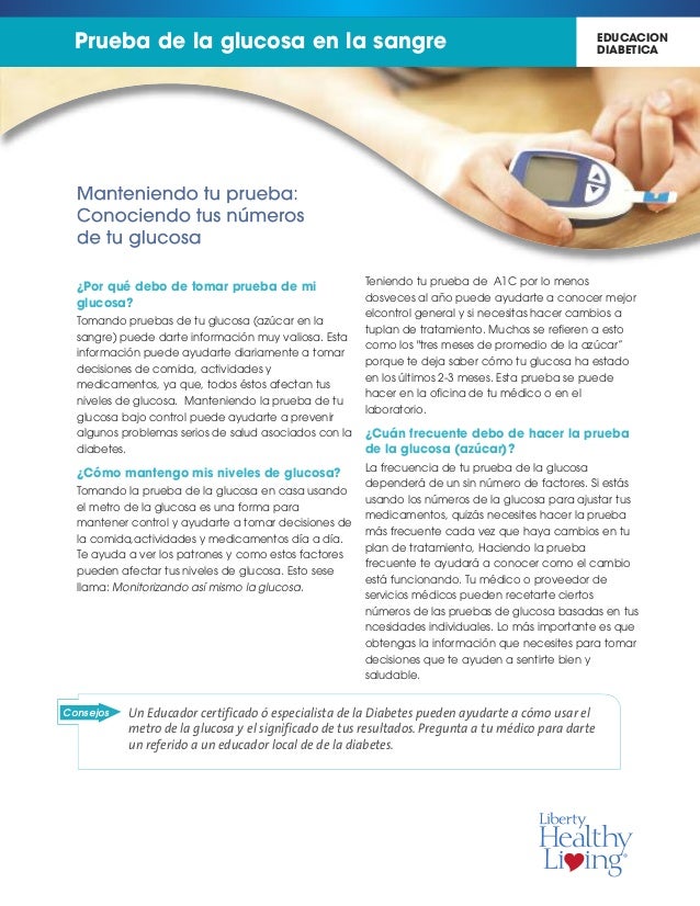 Prueba de la glucosa en la sangre Prueba de la glucosa en la sangre