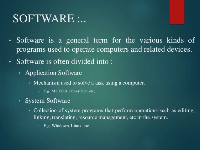 SYSTEM SOFTWARE