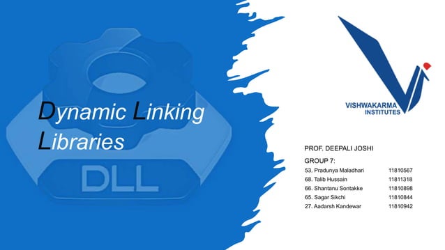 Sp group7 27_53_65_66_68_ppt_dynamic linking library | PPT