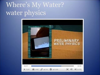 Where’s My Water?
water physics
 