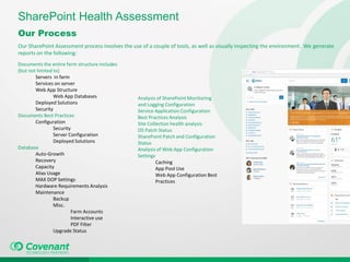 Covenant SharePoint Health Assessment | PDF