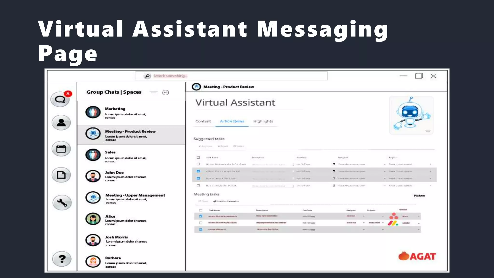 Virtual Assistant Messaging
Page
 