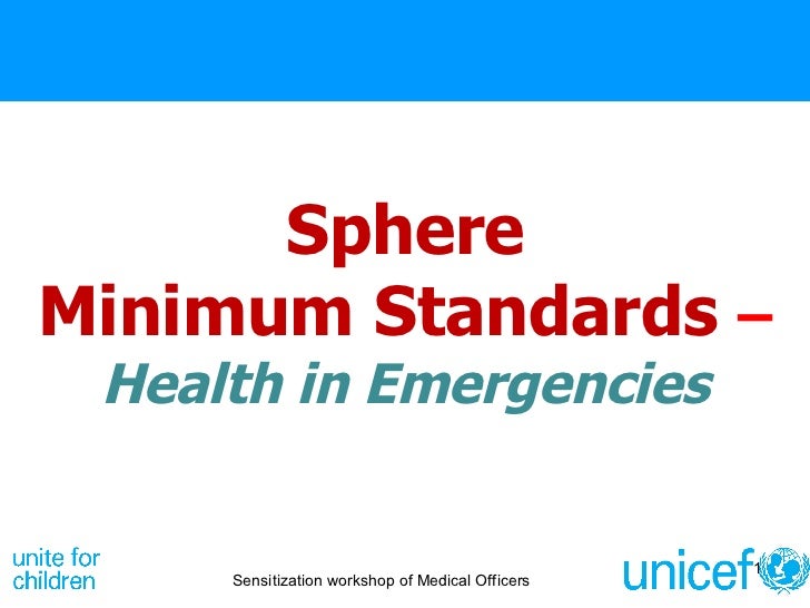 Sphere standards health response