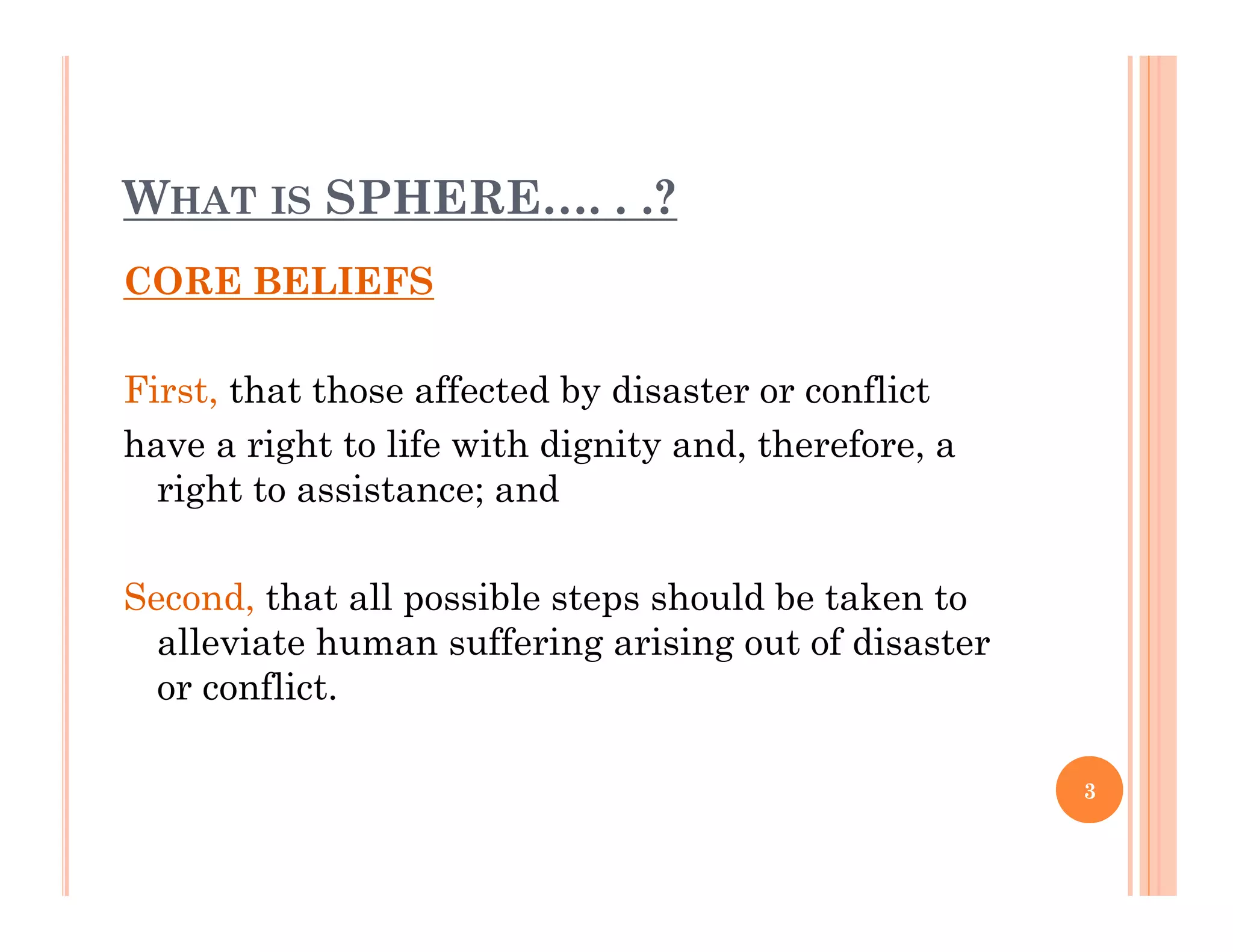 Sphere standards of wash PPT