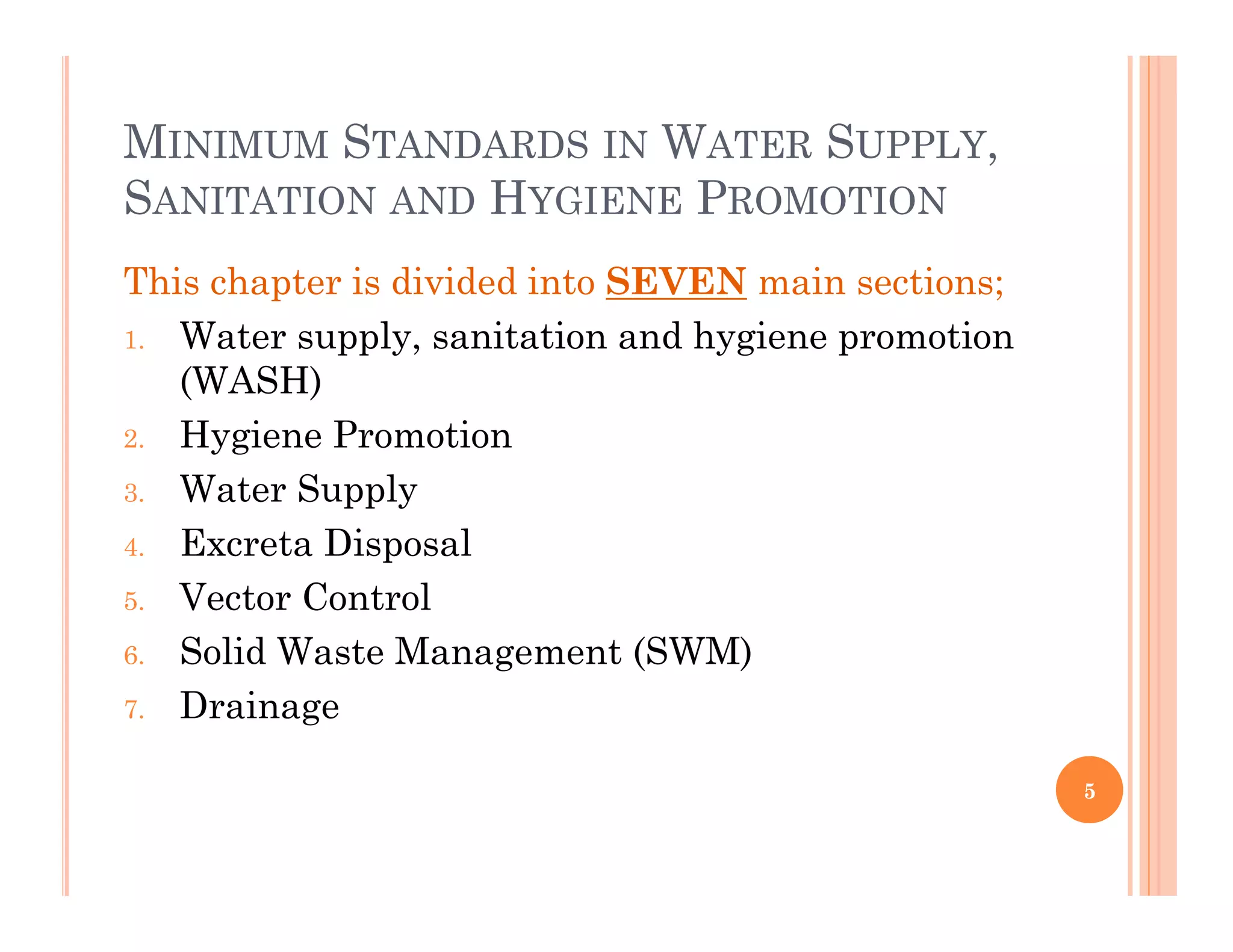 Sphere standards of wash PPT