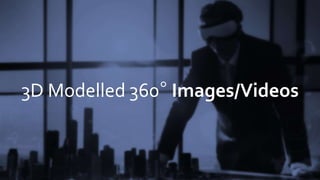 3D Modelled 360° Images/Videos
 