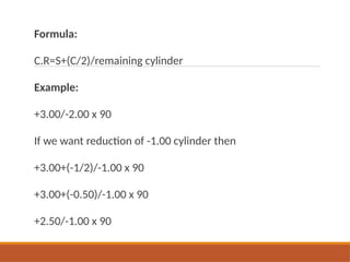 Spherical Equivalent & Cylindrical Reduction.pptx