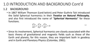 Spherical harmonics | PPTX