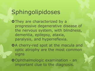 Sphingolipidoses | PPT