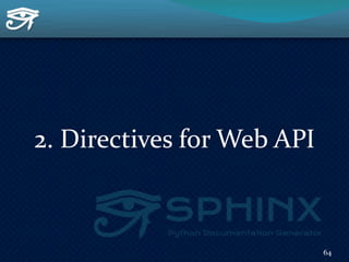 2. Directives for Web API
64
 