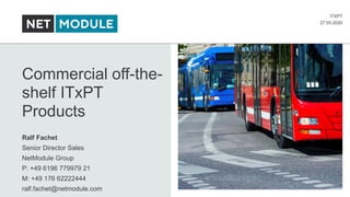 The Challenge of massive Digitalization in Public Transport - ITxPT | PDF