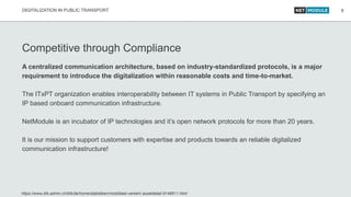 The Challenge of massive Digitalization in Public Transport - ITxPT | PDF