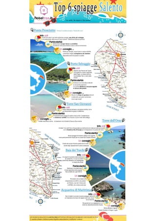 Infografica: Le 6 spiagge del Salento più cercate